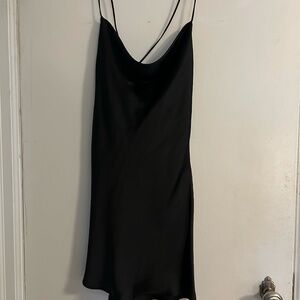 Satin Black Zara Dress